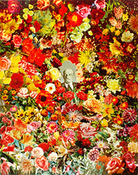Photo of collage with Lenins portrait