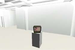 detail of video projection